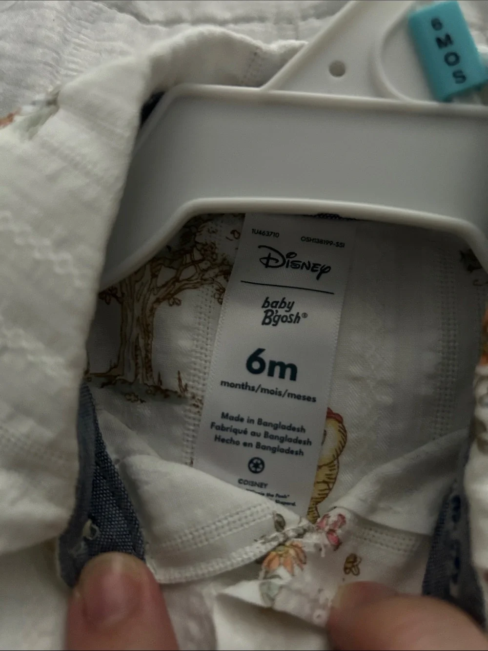Disney Cream Floral & Tree Print One-Piece Bodysuit